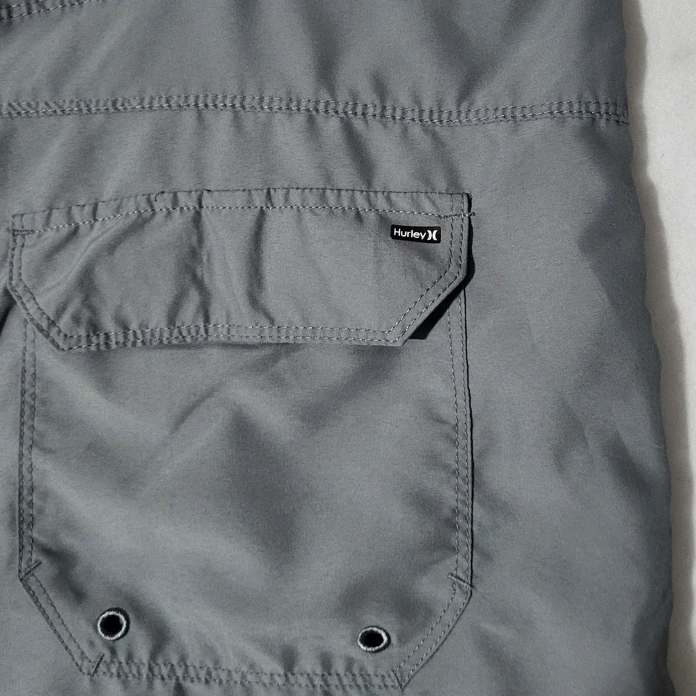 Hurley 4‎ Way Stretch Board Shorts Mens 42 Gray Drawstring Swim Trunks Shorts